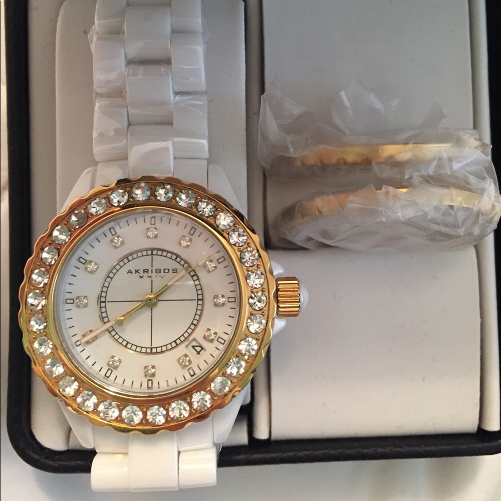 Akribos Xxiv- Water resistant Quartz Analog Watch